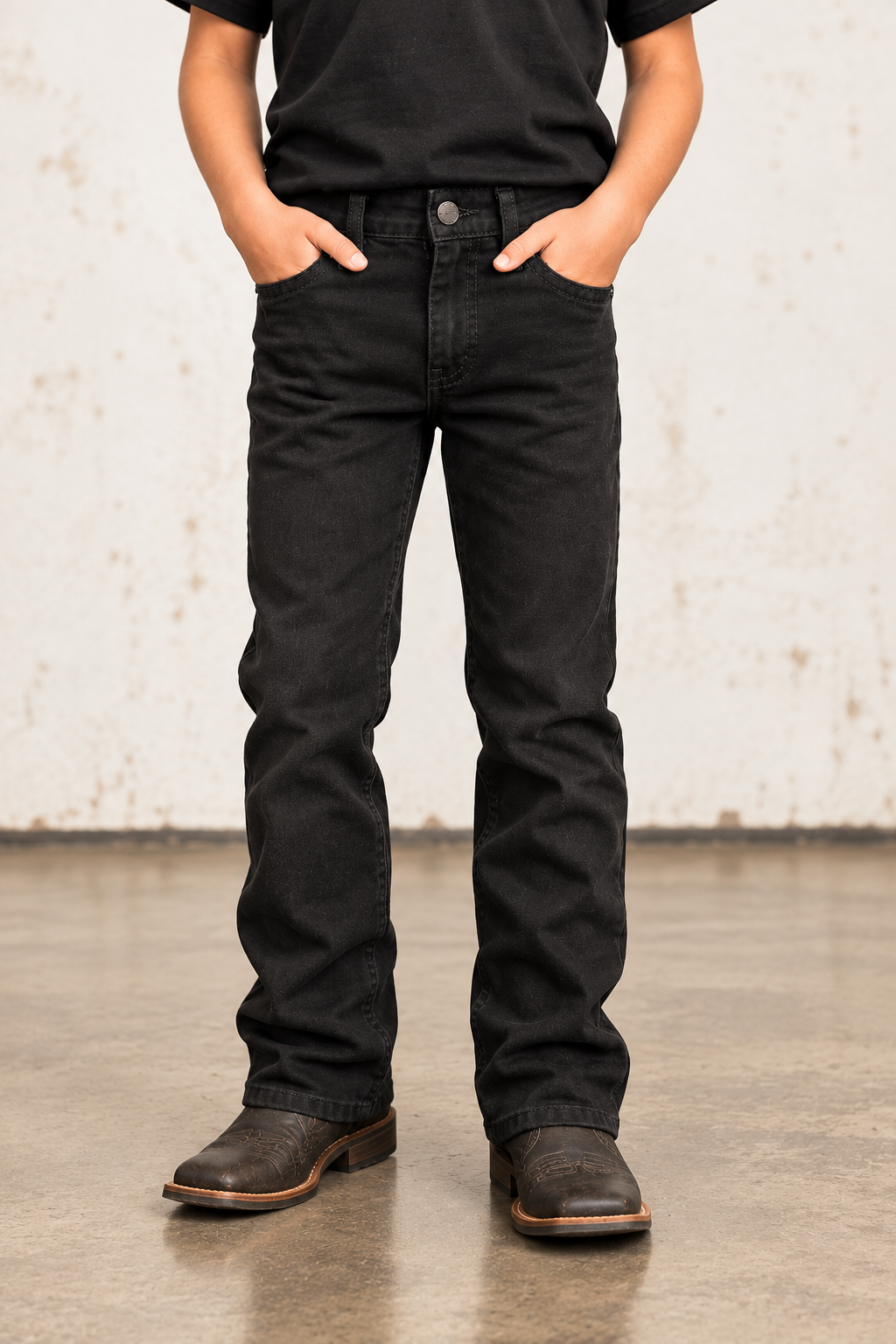 Lamasini Kid's Black Jeans