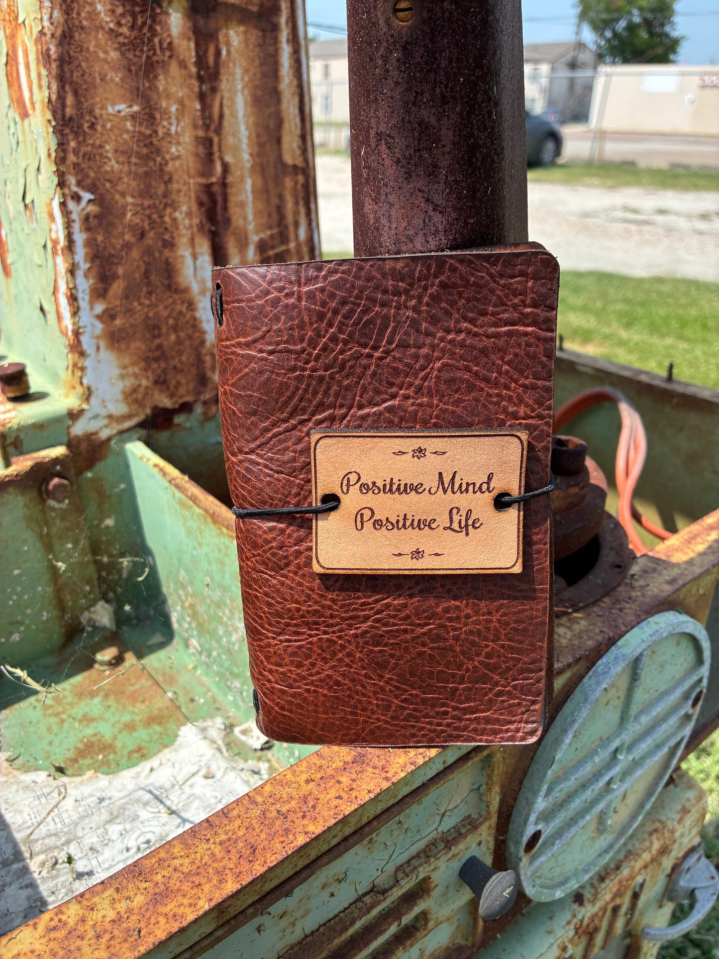 Positive Mind Positive Life Leather Pocket Book