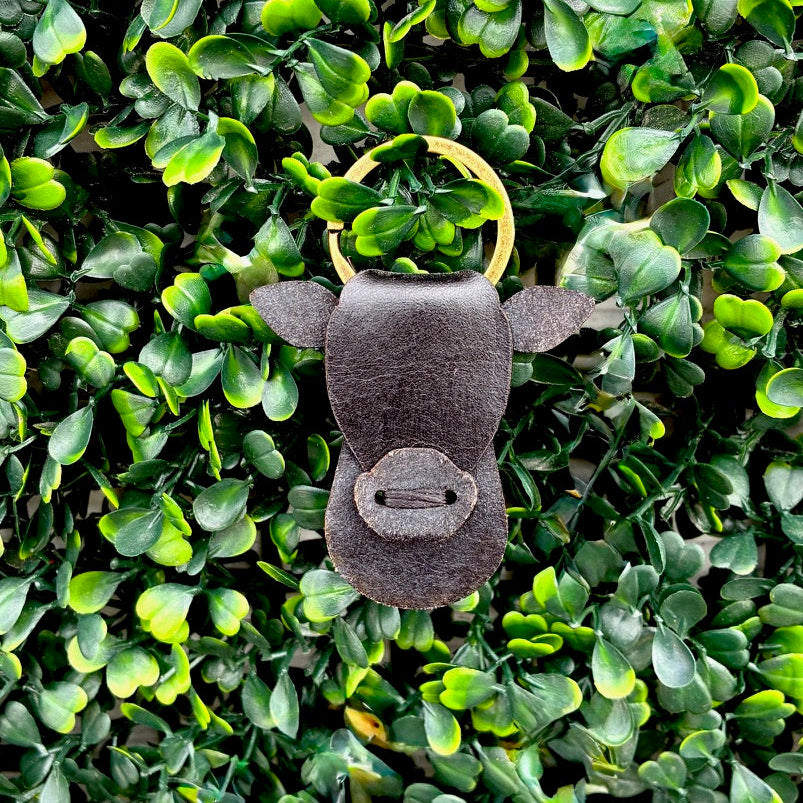 Cow Leather Keychain