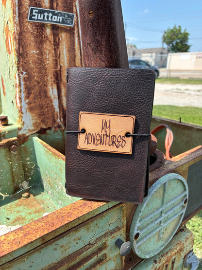 My Adventures Leather Pocket Book