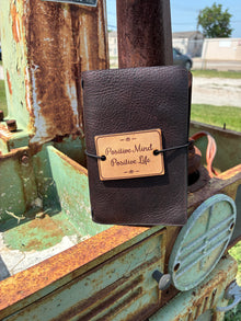 Positive Mind Positive Life Leather Pocket Book