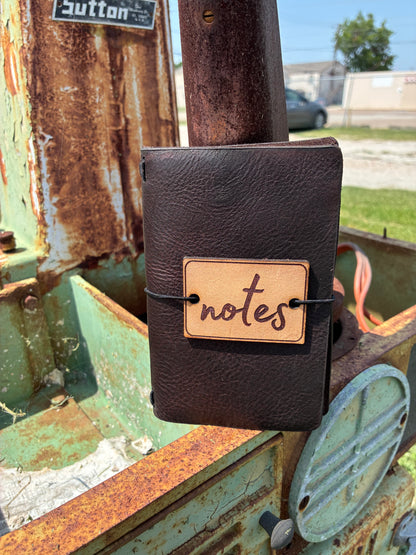 Notes Leather Pocket Book