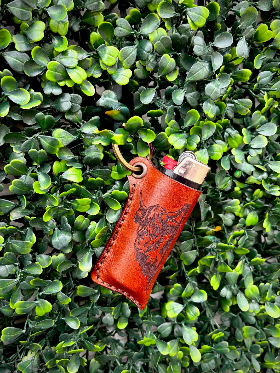 Cow Lighter Keychain Holder