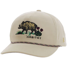 Hooey "Habitat" Tan w/Multi Color Hog Logo Cap