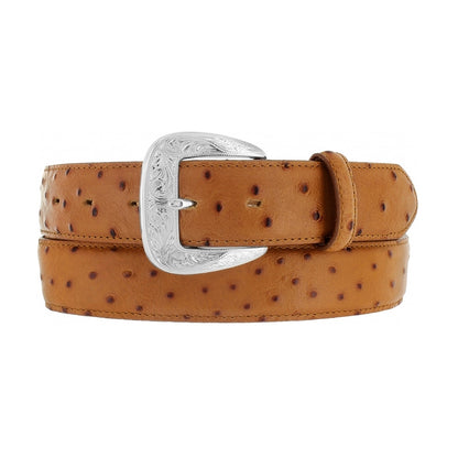 Tony Lama Brown Ostrich Print Belt
