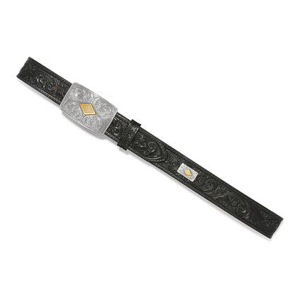 Tony Lama Black Goldfield Belt