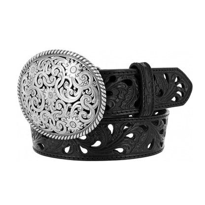 Tony Lama Ladies Pierced Filigree Trophy Belt