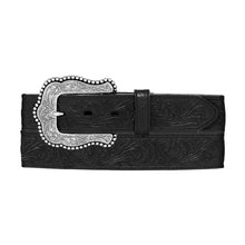 Tony Lama Ladies Black Layla Belt