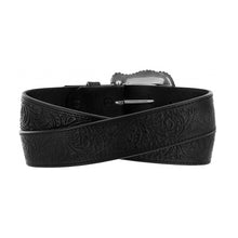 Tony Lama Ladies Black Layla Belt