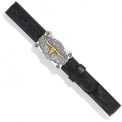Tony Lama Kids Black Texas Belt
