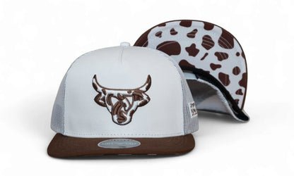 Lost Calf Cowhide Flat Bill Cap
