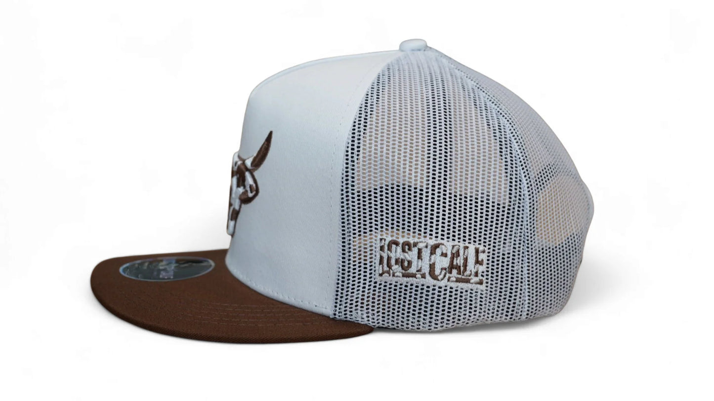 Lost Calf Cowhide Flat Bill Cap