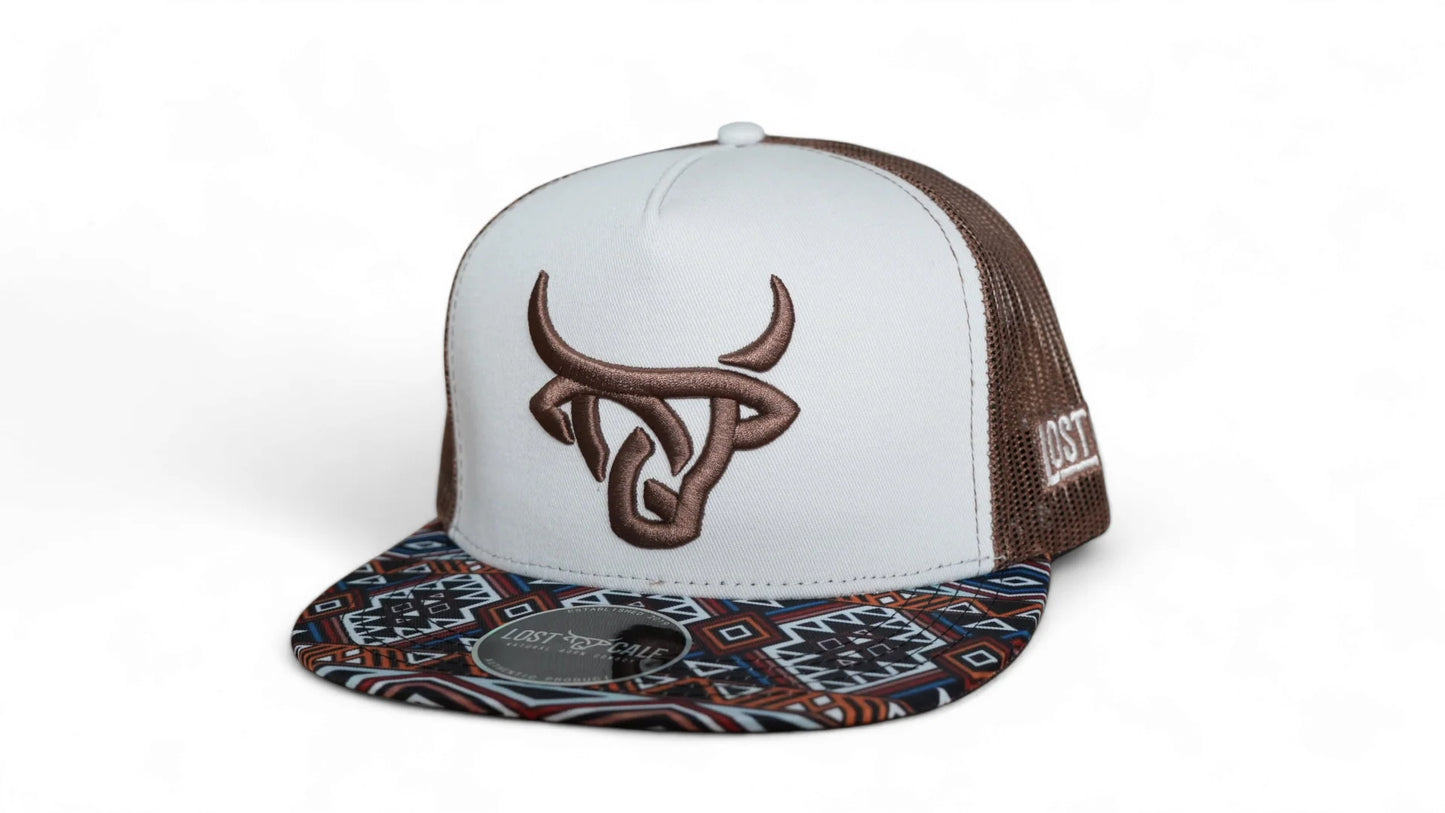 Lost Calf Dakota Flat Bill Trucker Cap