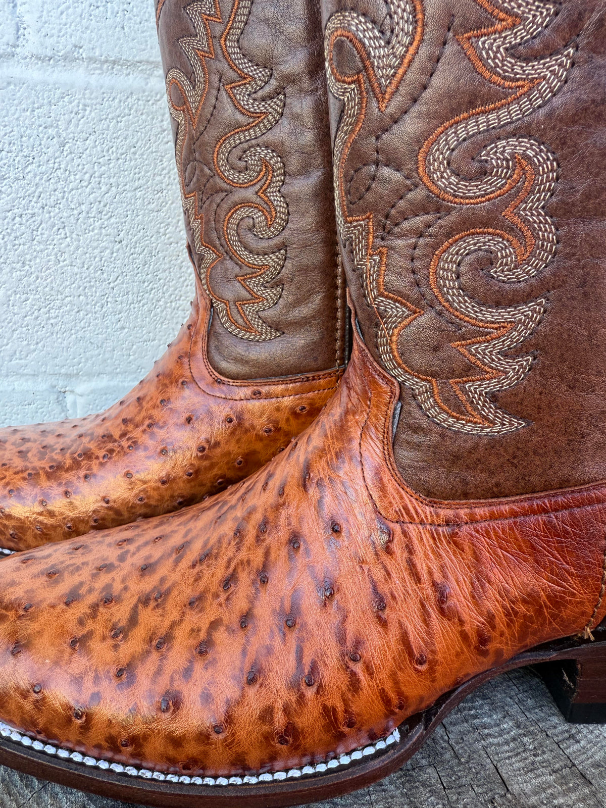 Pollo Boots Shedron Ostrich Boots
